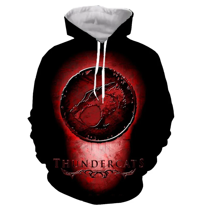 Thundercats Anime 3D Print Hoodies Men Women Casual Fashion Oversized Hoodie Pullovers Hooded Sweatshirts Tracksuit Man Clothing