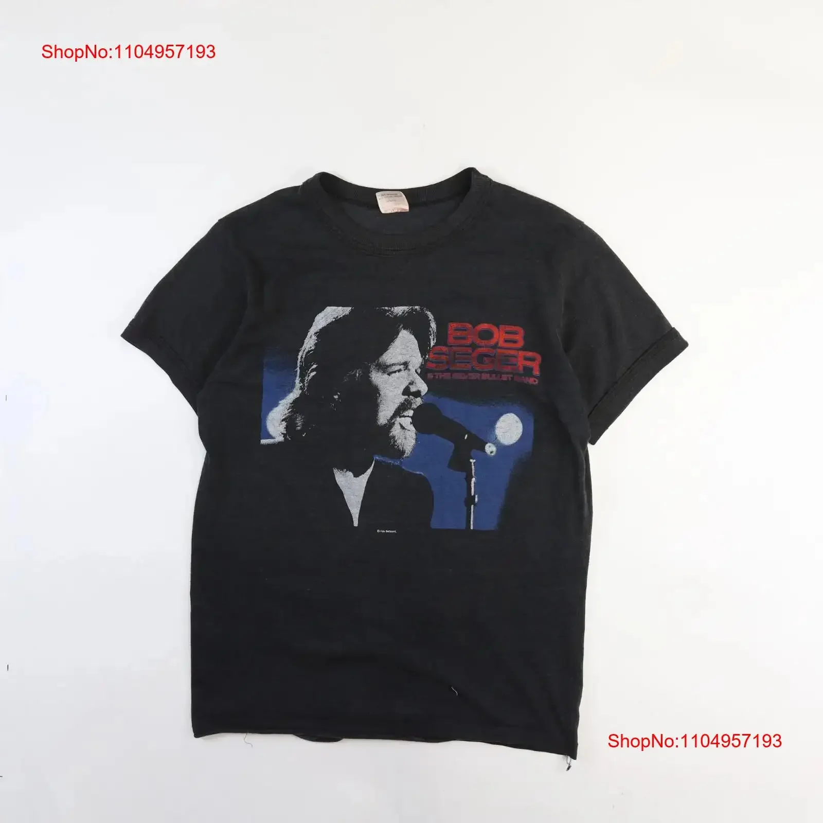 

Винтажная футболка Bob Seger Silver Bullet Band American Tour, большой размер 1986 года, винтажная стираная, удобная, стильная, растянутая