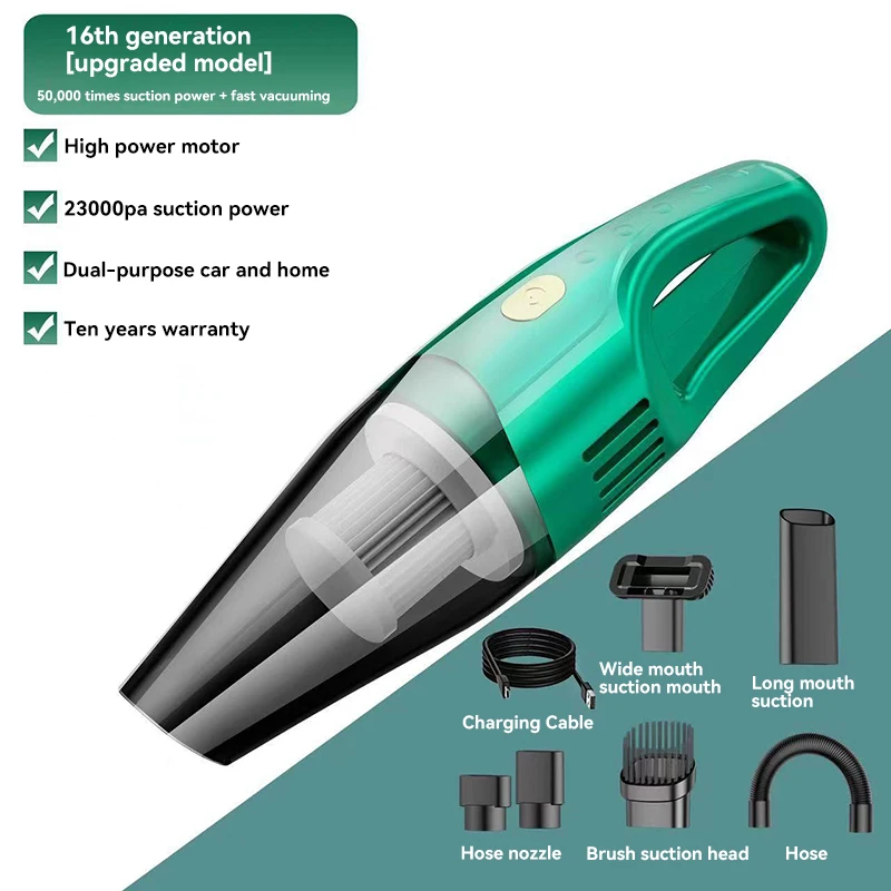 Vacuum Cleaner For Car And Home Wireless High Power Folding Strong Suction Handheld Small Vacuum Cleaner Car Accessories