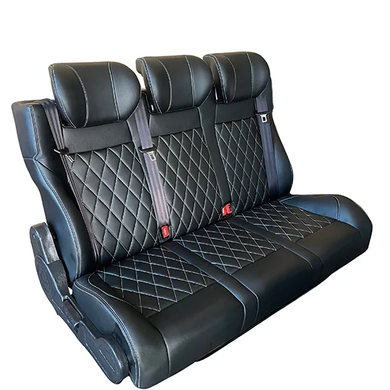General Purpose Modified Vehicle MPV Seat-Microfibre Leather Waterproof Chengbo Triple Seat for Toyota HIACE RV/Campervan