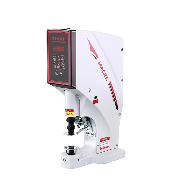 MC 818D Economic   Servo Snap Button Attaching Sewing Machine with Workbench Stand