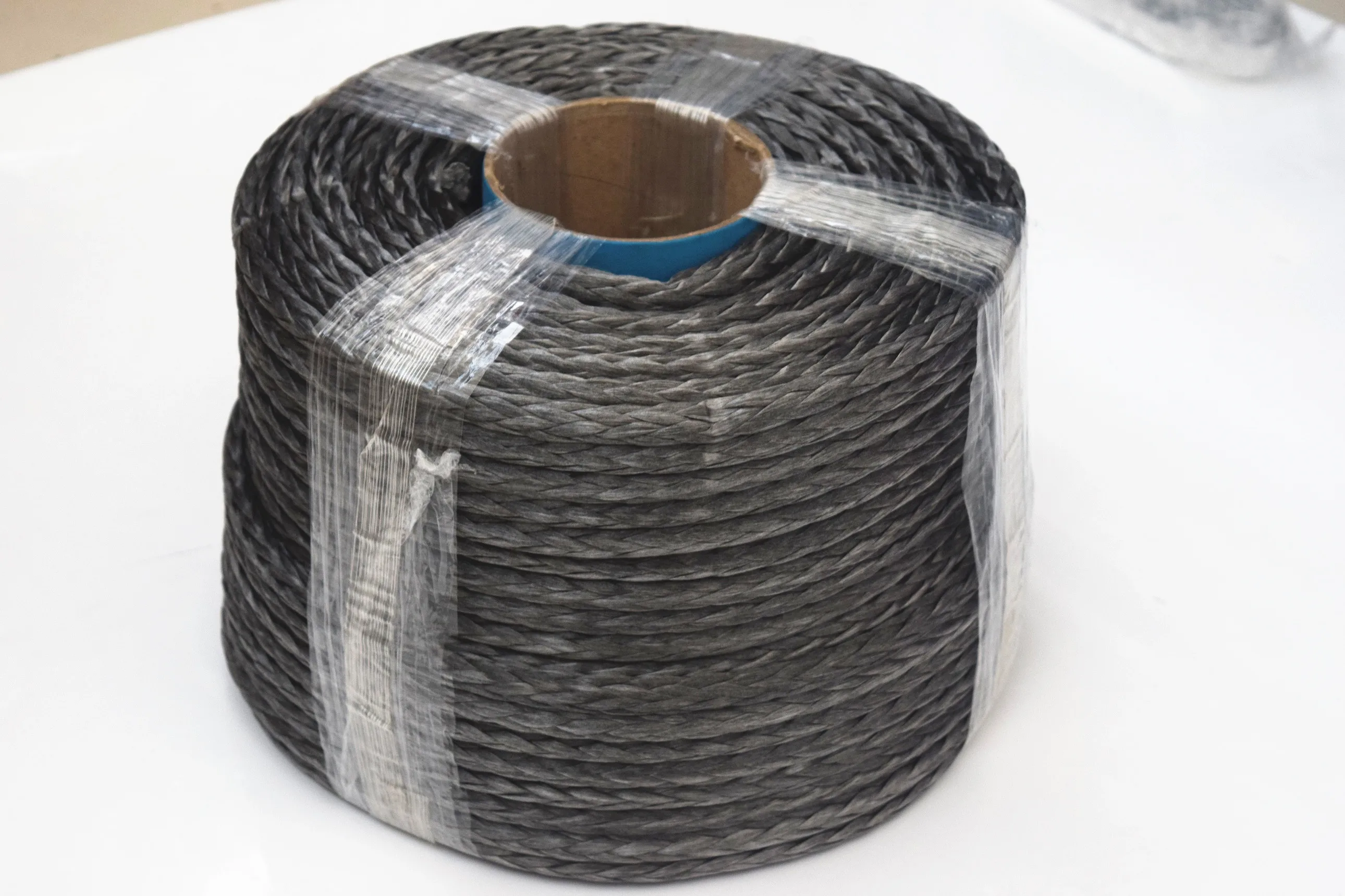 6mm*100m Grey High Strength Braided Cord,100% UHMWPE Throw Line with Abrasion Flame Resistant,Tactical Paracord