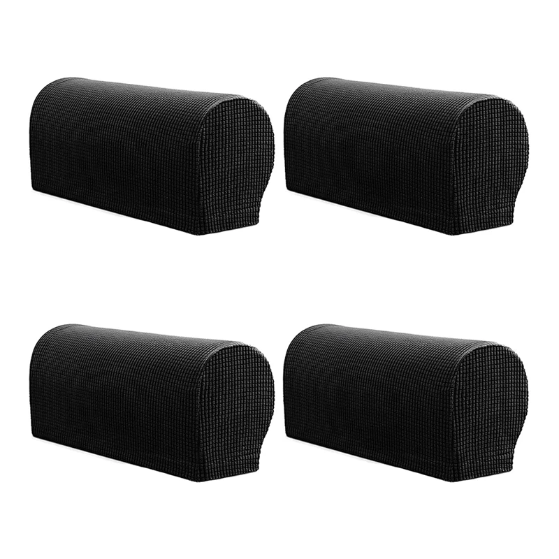 

4Pcs Armrest Chair Covers, Stretch Armchair Couch Arm Rest Cover Anti-Slip Polyester Sofa Chair Arm Caps Slipcovers