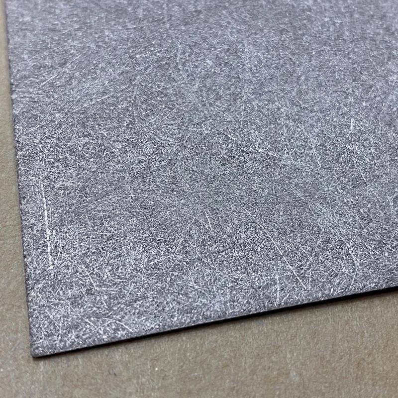 

Customize 0.15-1mm Thick High Purity Titanium Fiber Paper Gas Diffusion Layer Fiber Sintered Titanium Felt for Fuel Cell