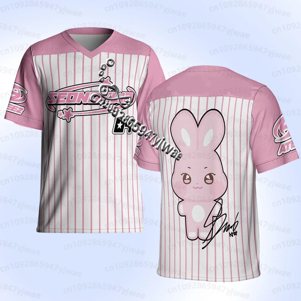 2026 Sommer Herren Ateez Fußballtrikot, 26 World Tour In Your Fantasy Merch Geschenke, Ateez Golden Hour Album San Fans Herren T-Shirt – Detail 9