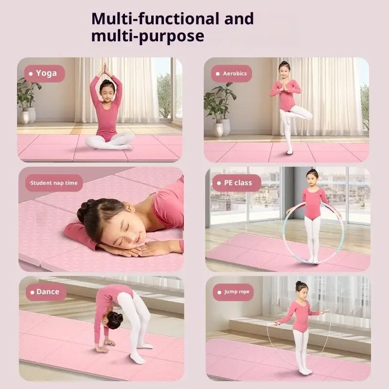 4 مللي متر سميكة TPE طوي اليوغا حصيرة 183*61 سنتيمتر سهلة التخزين للسفر اليوغا بيلاتيس المنزل ممارسة الكلمة حصيرة