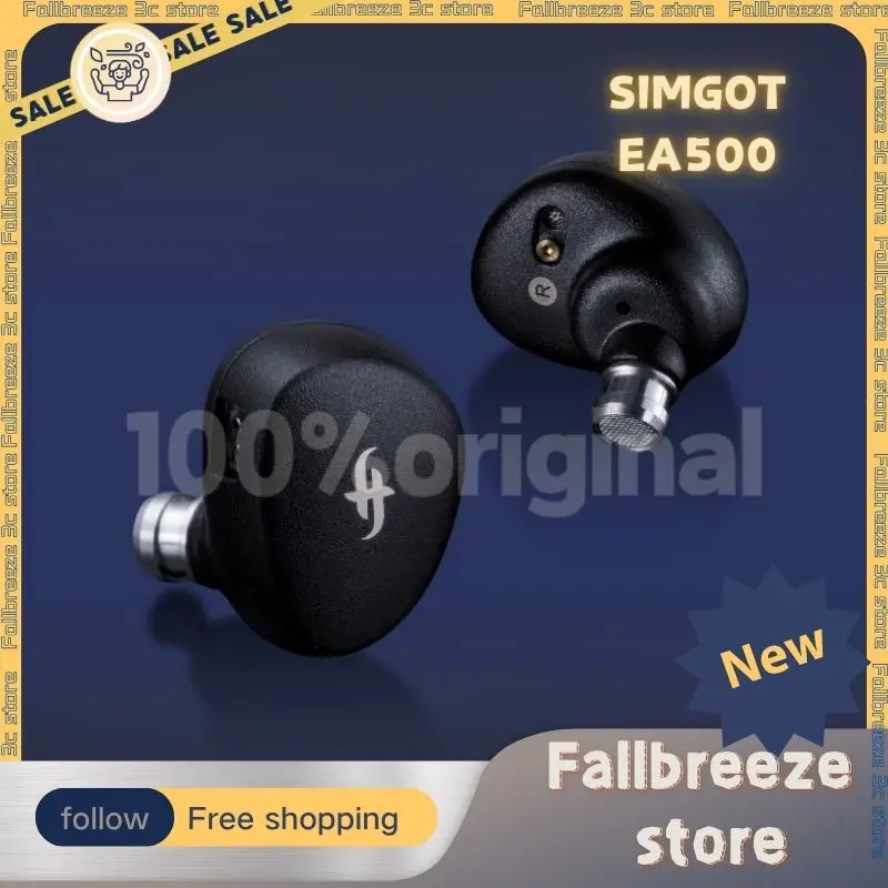 SIMGOT EA500 LM Earphone 2nd Generation Dual-Magnet Dynamic Driver IEM In Ear Gaming Headset HiFi Stereo Custom Earbuds custom