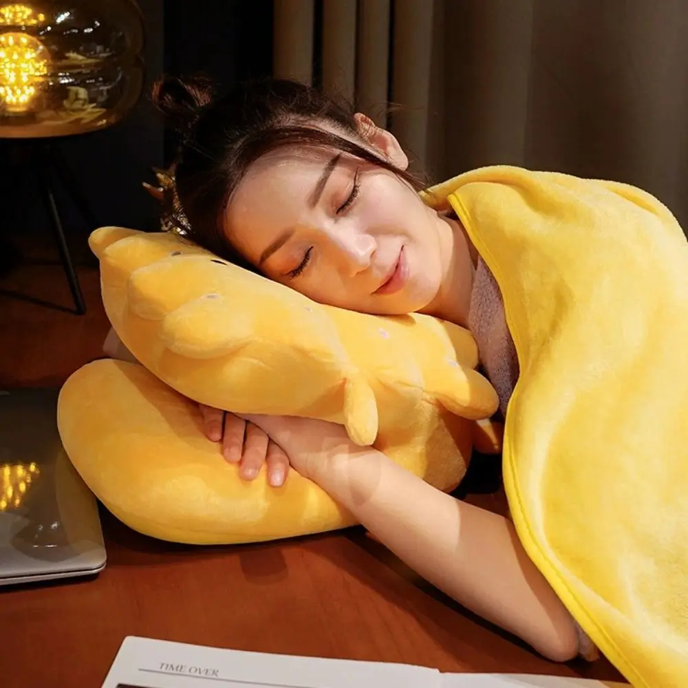 

Double-sided Hand Warmer Pillow Plush&Ice Silk Super Soft Cookie Office Nap Pillow Keep Warm Hand Hold Hollow Pillow Stuffed Toy