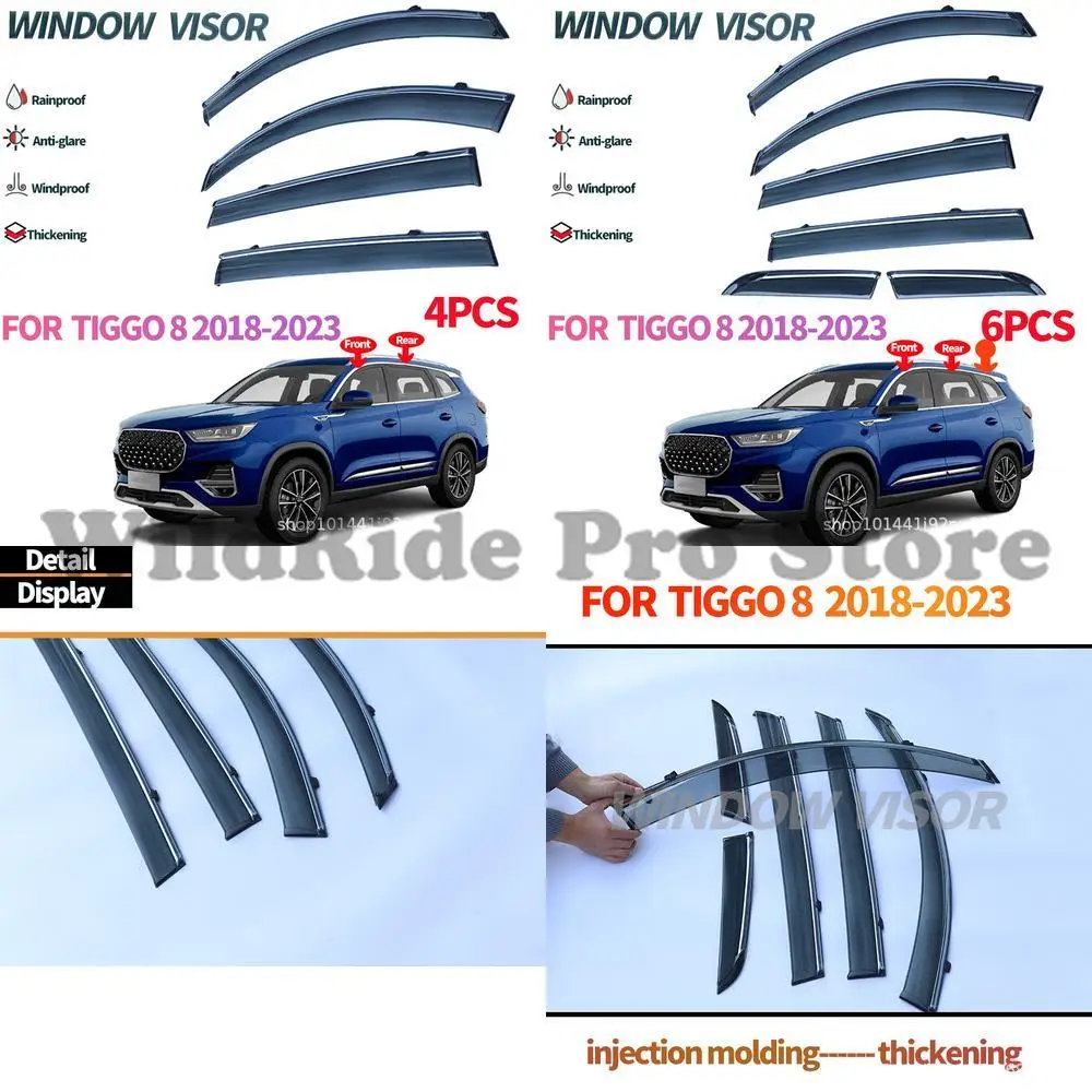 

1 комплект для Chery Tiggo 8, козырьки от дождя 2018-2023