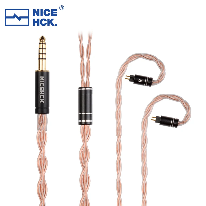 NiceHCK GCT5 Earbud Replace Wire 5N OCC Earphone Upgrade Earhook Cable 3.5/2.5/4.4mm MMCX/QDC/0.78mm 2Pin For M5 Aurora OH2 IEM