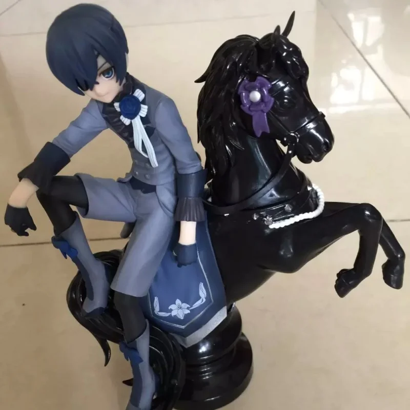 블랙 버틀러 Ciel Phantomhive Sebastian Michaelis 애니메이션 피겨 모델 동상 소년 컬렉션 데스크탑 장식 장식 장난감 선물