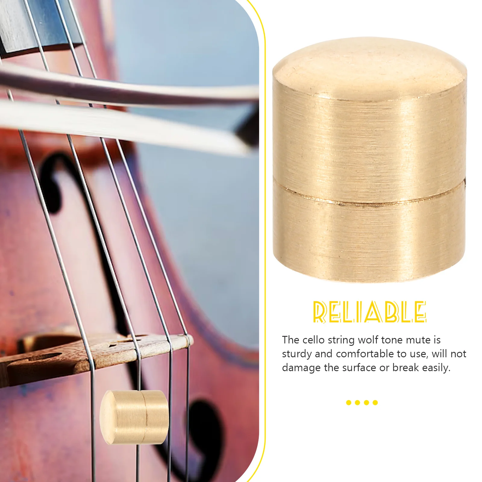 

Cello Wolf Supply Noise Muffler Instrument Accessory Tone Mute Suppressor