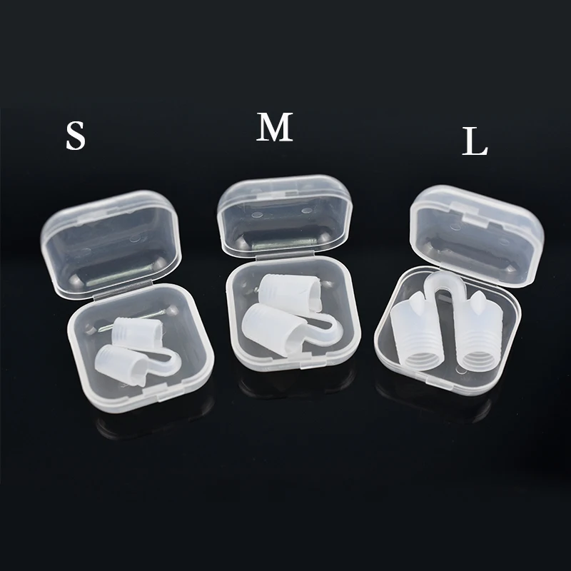 Milky Anti-Snoring Device Healthy Sleeping Aid Equipment Anti Snore Apnea Mini Nose Clip Stop Snoring Nasal Dilator Breathe Easy