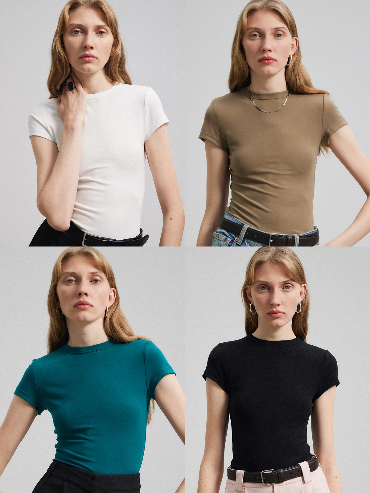 

Футболка Pure l Lenzing Lyocell Silk Fiber ort Sve, женская облегающая круглая футболка Ne Top Thor저ura, весна-лето 20л.