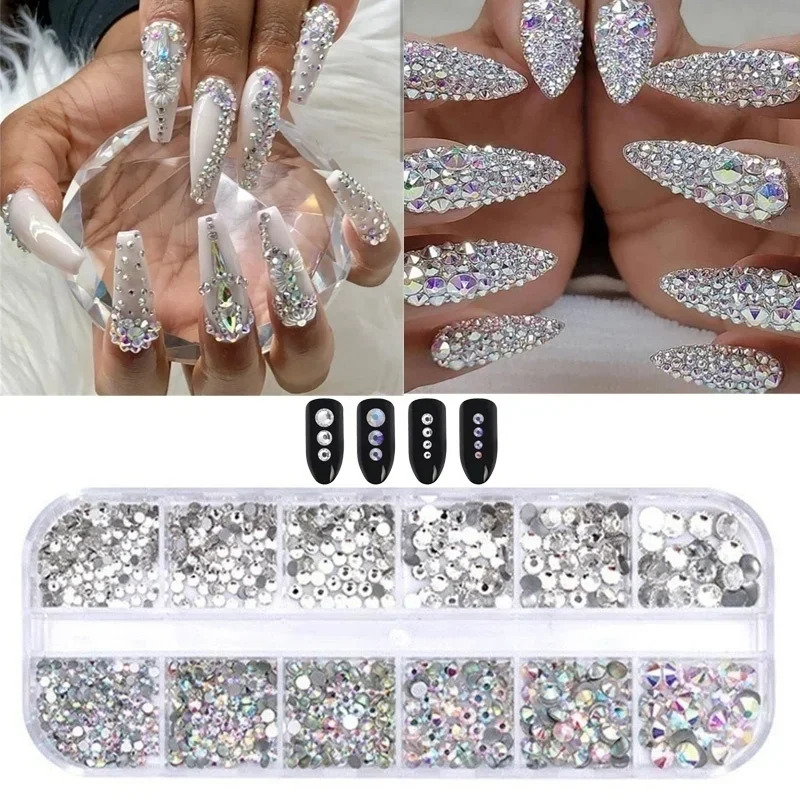 Manicure 12 Square Box Diamond Jewelry