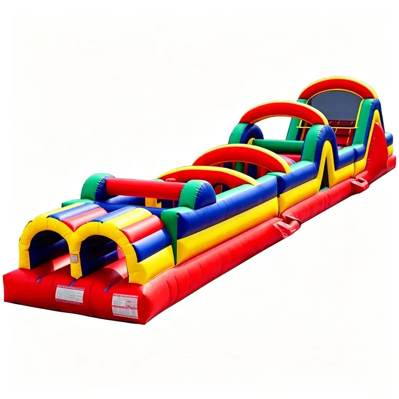 Commercial Inflatable Obstacle Course Water Run Kids Outdoor Playground for Party Rental