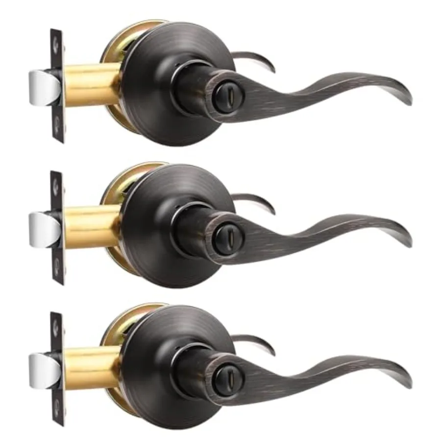 

Pack Interior Handles Bronze s Oil Rubbed Bronze Bedroom Handles with Lock Bathroom s Interior Hardware