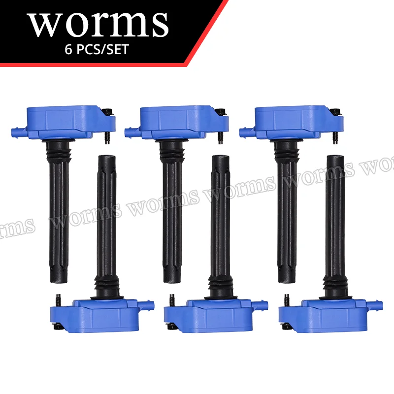 

Worms Racing Ignition Coil High Performance 6PCS Set For 2018+ Wrangler JL Gladiator JT 3.6L 68223569AD