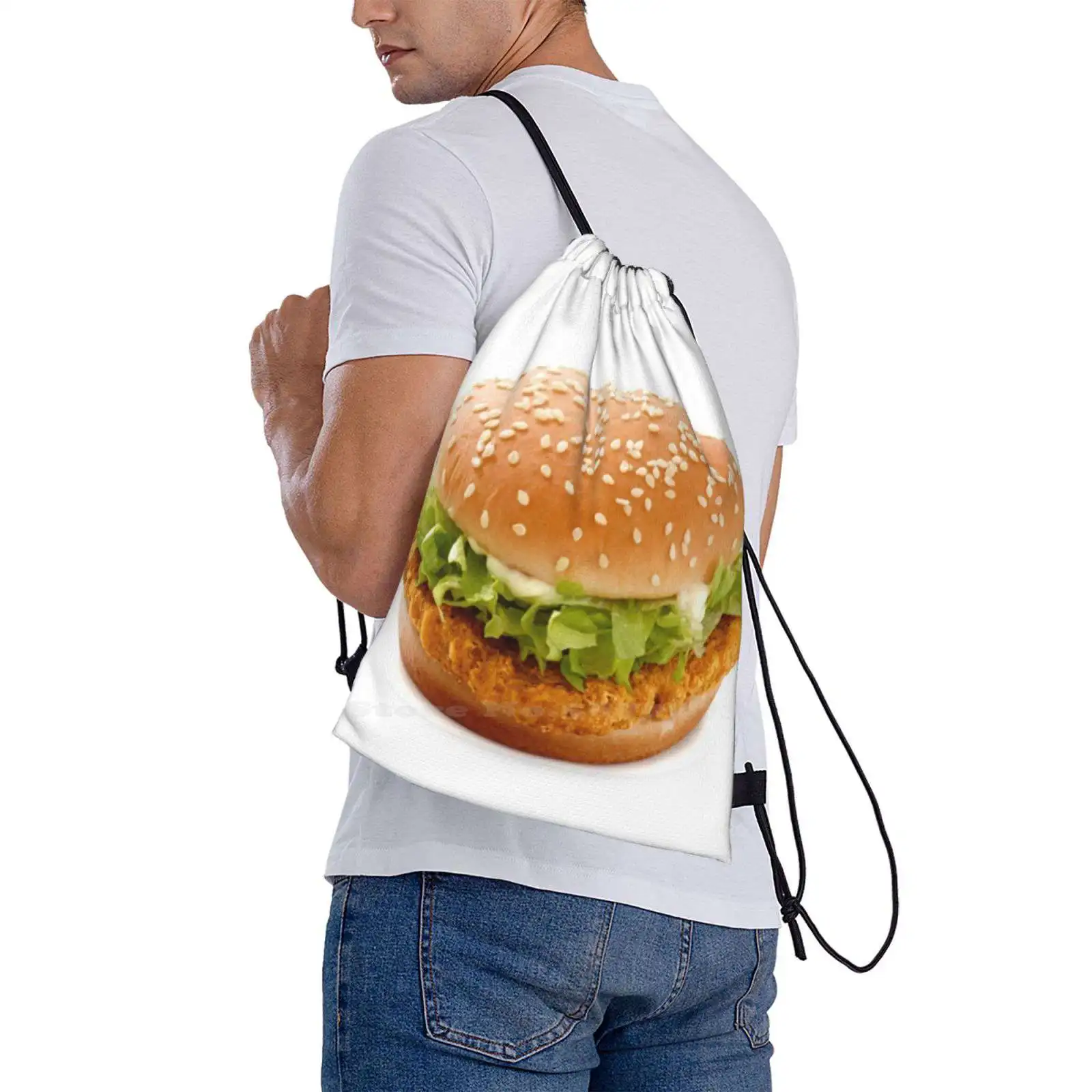 Metric Mcchicken Teen College Student Backpack Laptop Travel Bags