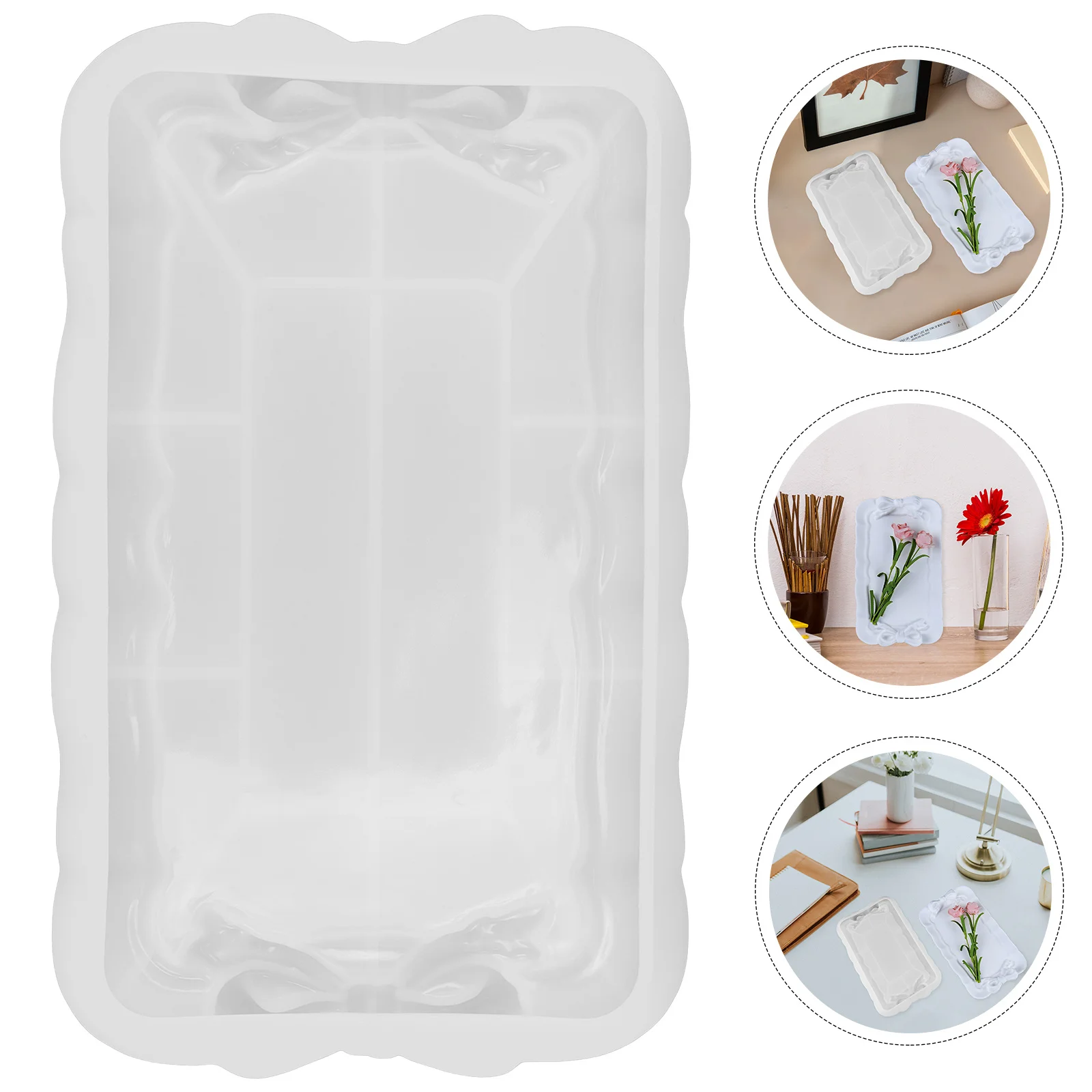 

Silicone Jewelry Tray Mold Bowknot Shape Durable Flexible Tray Mold for Epoxy Resin DIY Crafting Epoxy Resin Molds