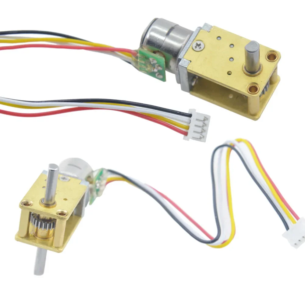 Reduced Speed Stepper Motor DC5V Single-Phase Four-Wire Dual-Axis Metal Gearbox Reduced Speed Stepper Motor Tools Accessories