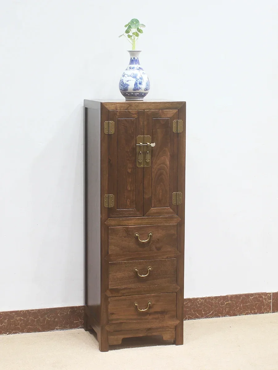 YY Living Room Sofa Corner Side Cabinet Storage Corner Narrow Cabinet New Chinese Style Clothes Closet