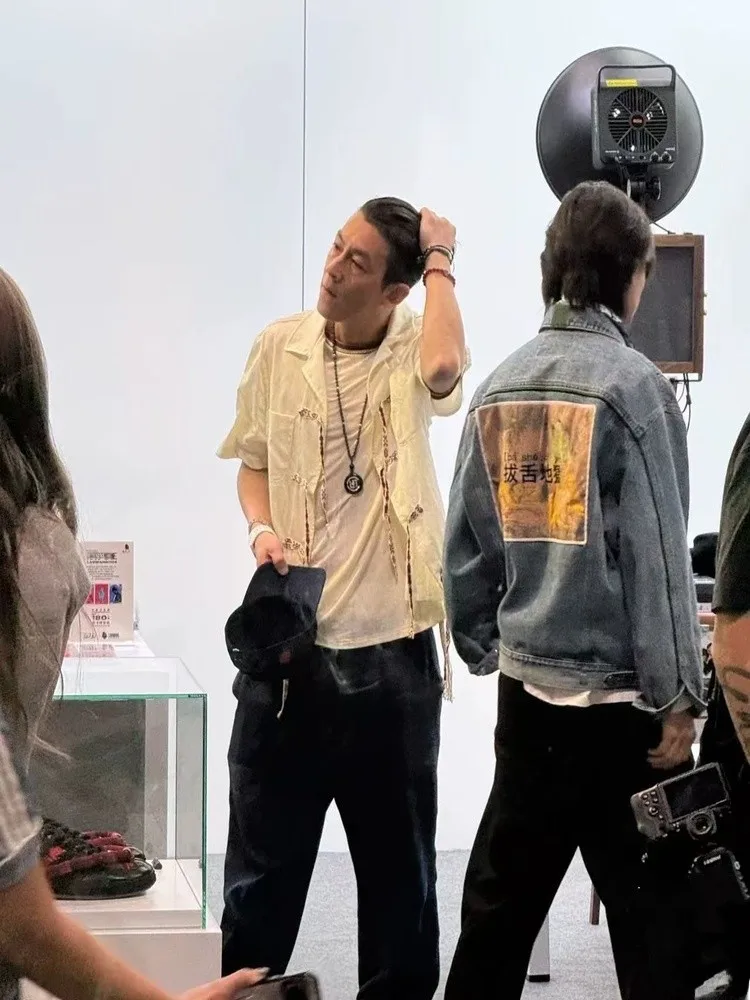 

Мужская и женская модная рубашка с бахромой в этническом стиле, с коротким рукавом, дышащая, с эффектом прохлады, для прогулок.