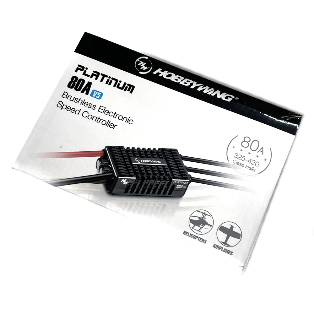 

Hobbywing Platinum 80A/120A V5 и 150A V5.1 ESC, профессиональный бесщеточный контроллер для самолетов и вертолетов