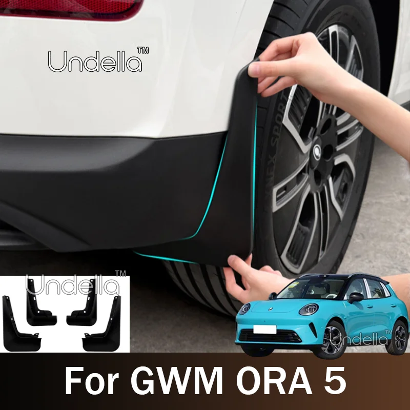 Vorder- und Hinterrad-Schmutzschutz für GWM Ora 5 2026 2027 Auto-Styling Kotflügel Schmutzlappen Spritzschutz Dekorationszubehör 4 Stück – Detail 1