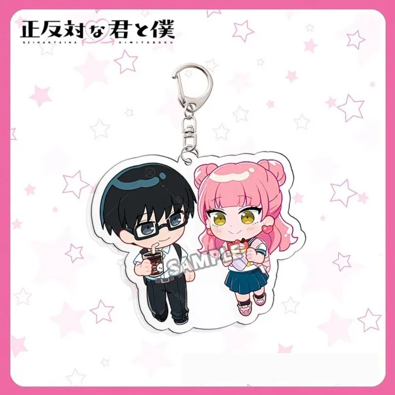 You and I Are Polar Opposites An Adorable Acrylic Figure Keychain Bag Charms Backpack Pendant Friends Gifts