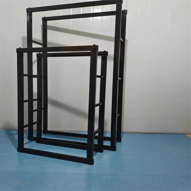 Indoor Fireplace Use Firewood Rack Metal Steel Storage Rack Adjustable Height