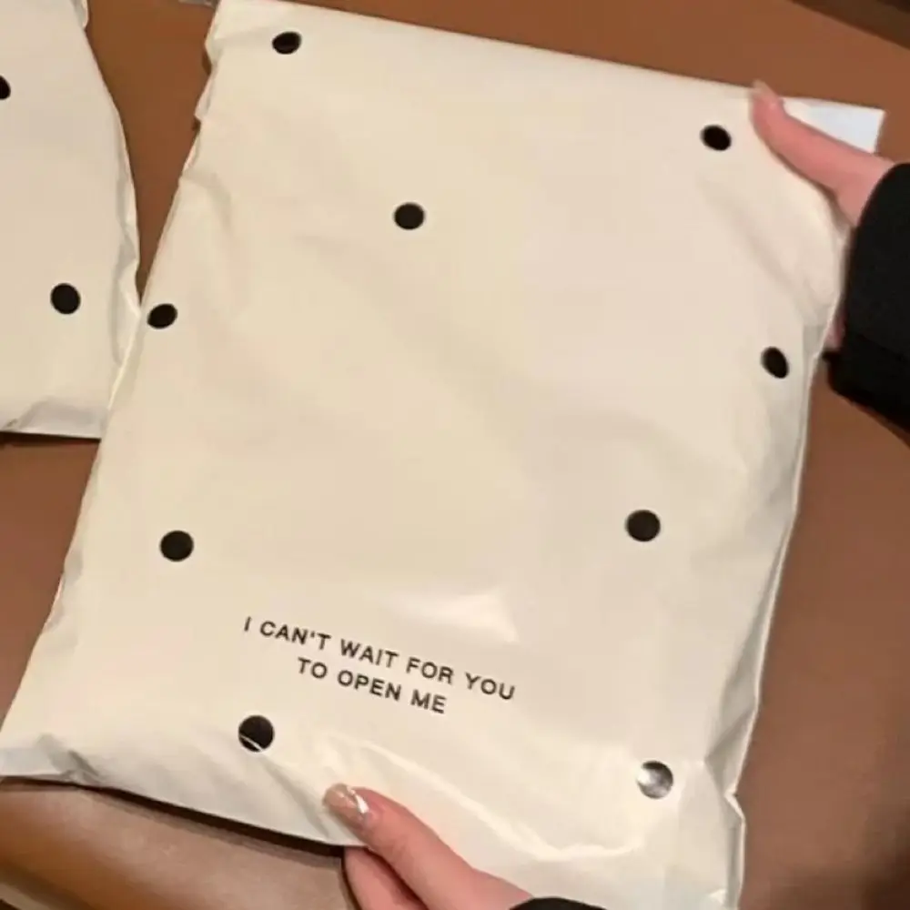 20 PCS Waterproof Express Delivery Bags Thick Plastic Reusable Clothing Packaging Bags Durable Polka Dot Plastic Storage Bags