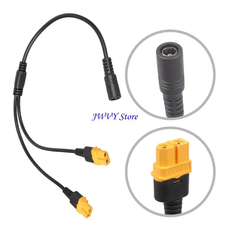 573A Short Length XT60 Female To DC5.5x2.1mm Female Power Cable XT60 Charging Cable