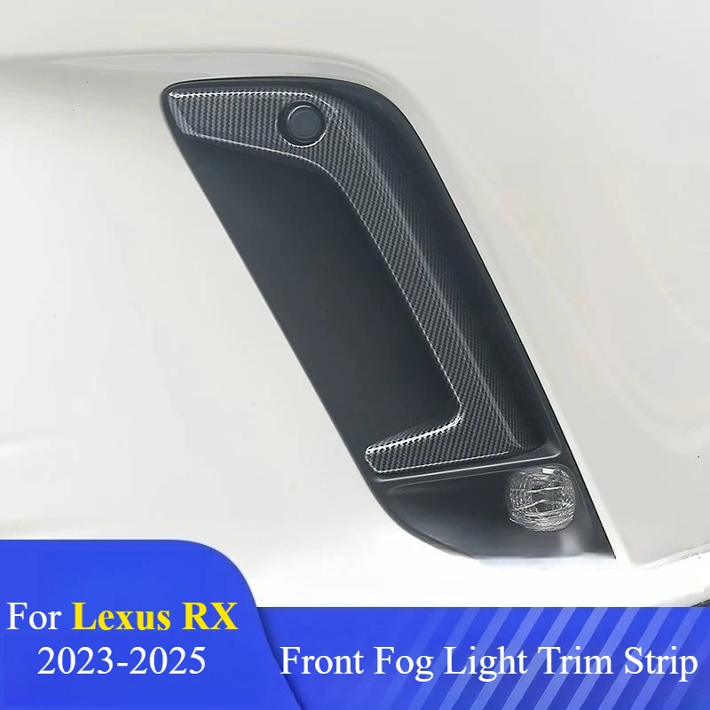 For Lexus RX350h/RX450h 2023-2025 Front Fog‑Light Trim Sticker Anti‑Scratch Body Exterior Decor Molding Precise Fit  Accessories