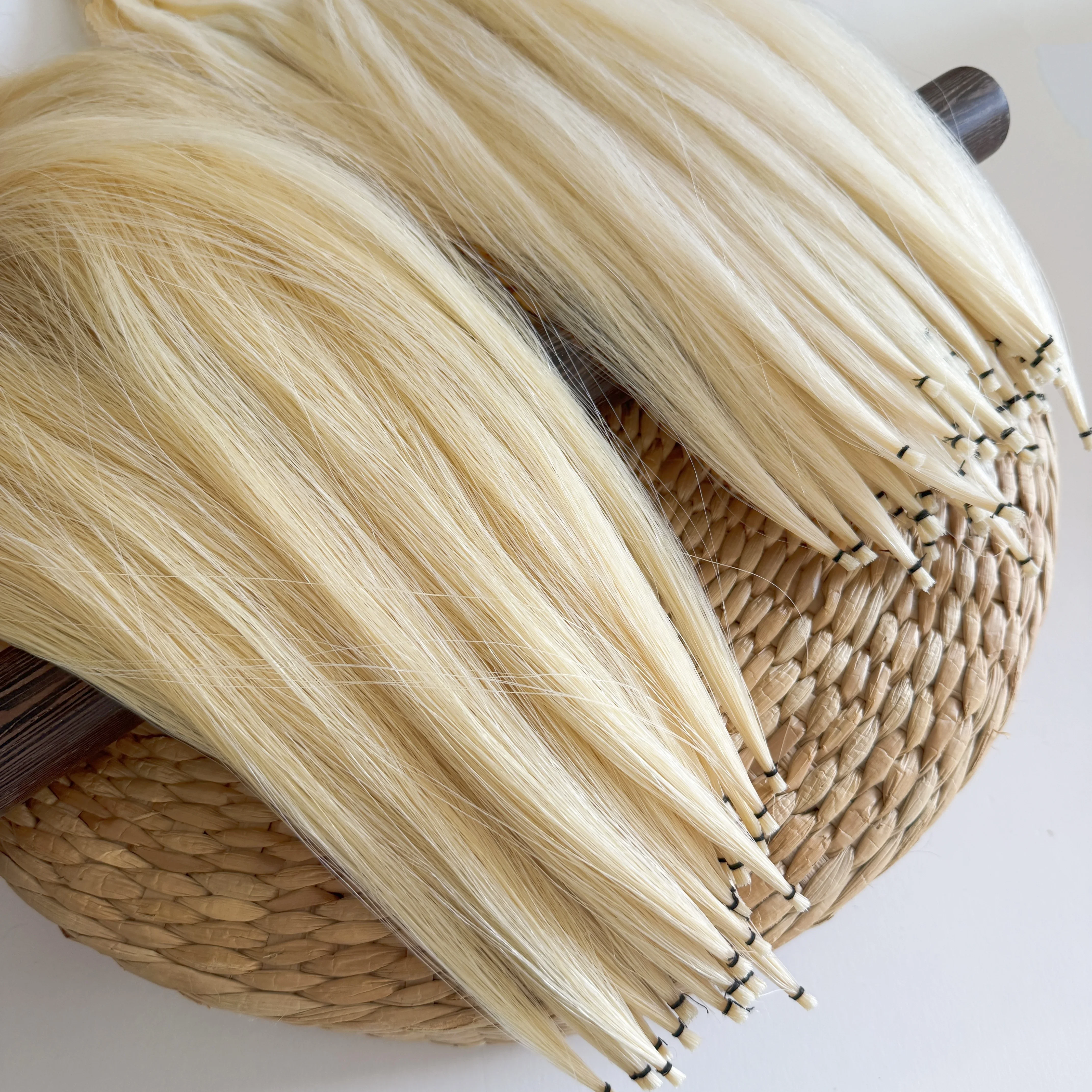 500g AAA Mongolia / Siberian Horse Hair Universal Violin Bow Horsehair 80-85cm White Natural Stringed Instruments Parts