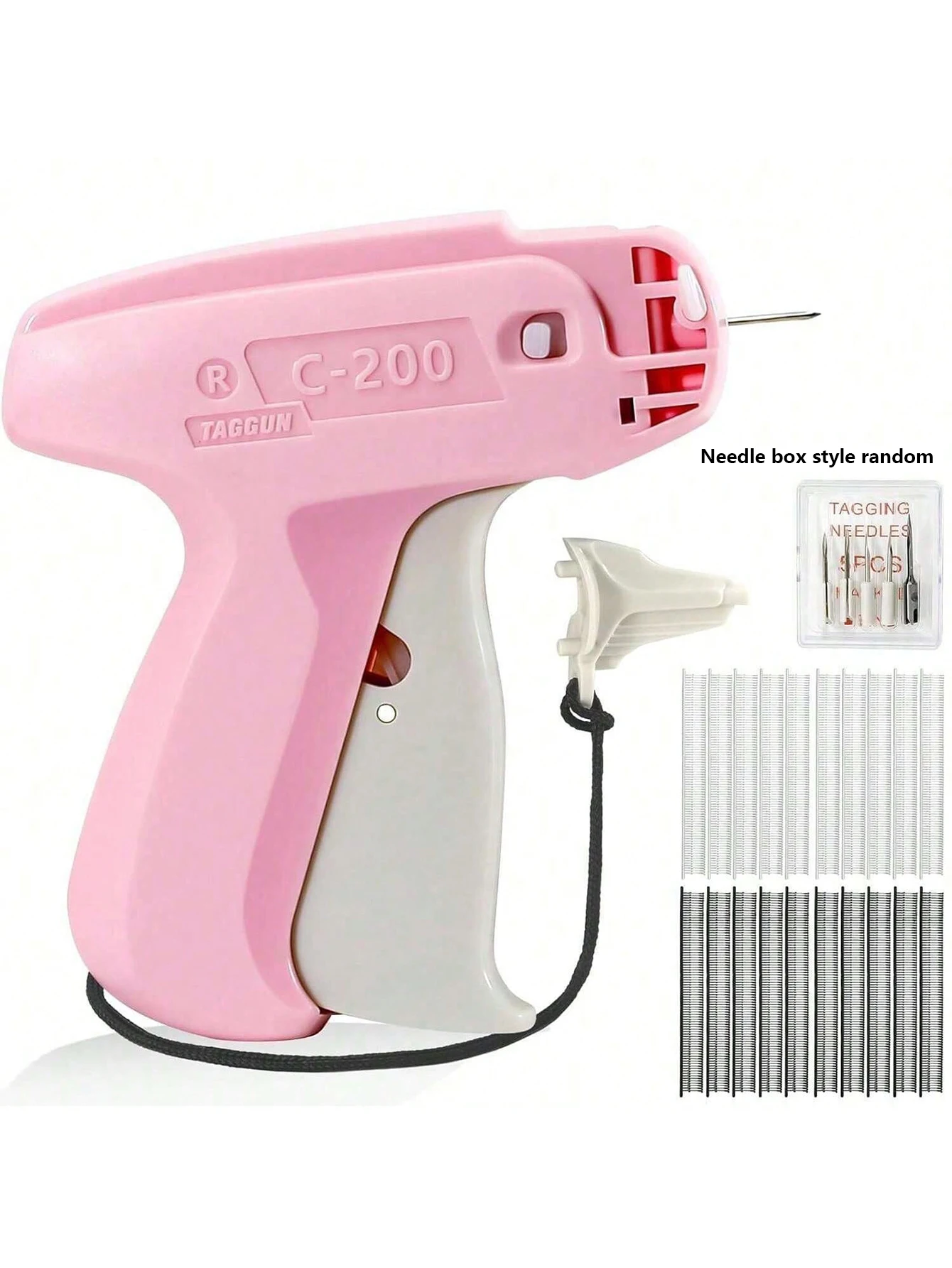 1 Set of Upgraded Fine Sewing Guns, Clothing Micro-Label Guns, Anti-Jamming Mini Sewing Guns, Quick Clothing Repair Sewing Tool Set, Includes 6 Sewing Needles, 1000 Black and 1000 White 5mm Mini Fasteners