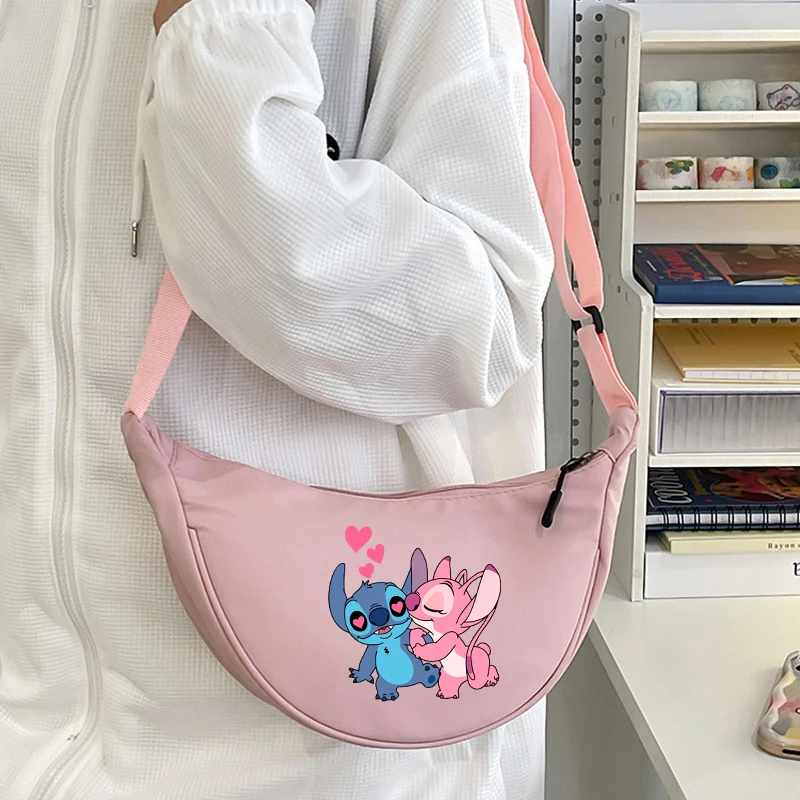 Lilo & Stitch Women Handbag Cartoon Tote Bag Girl\'s Bags Y2k Messenger Bag Makeup Bags Student Storage Bag for Women Girl Gift