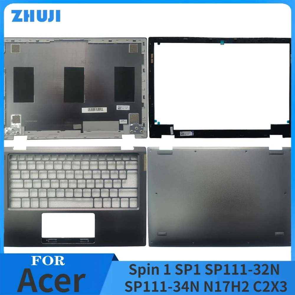 

New Original For Acer Spin 1 SP1 SP111-32N SP111-34N N17H2 C2X3 Laptop LCD Back Cover Palmrest Bottom Case Hinges Housing Cover