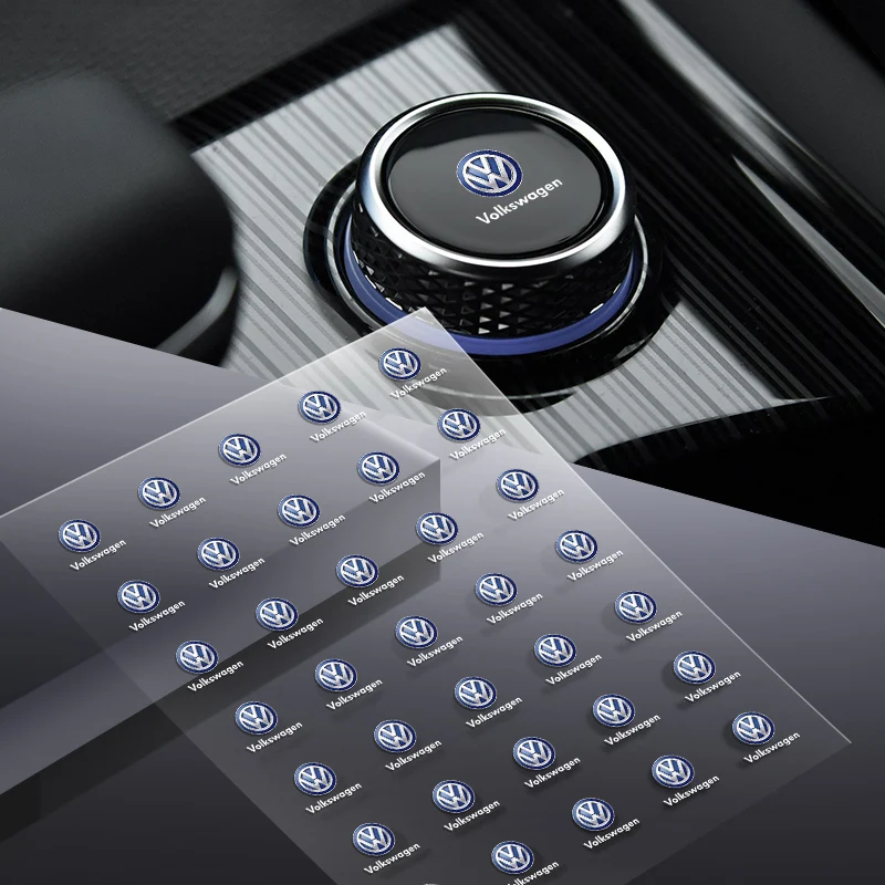 ملصقات إبداعية شعار ديكور تلقائي ملصقات ممسحة نافذة السيارة لسيارة Volkswagen Renault MINI Seat شيفروليه كيا سوزوكي أودي #1