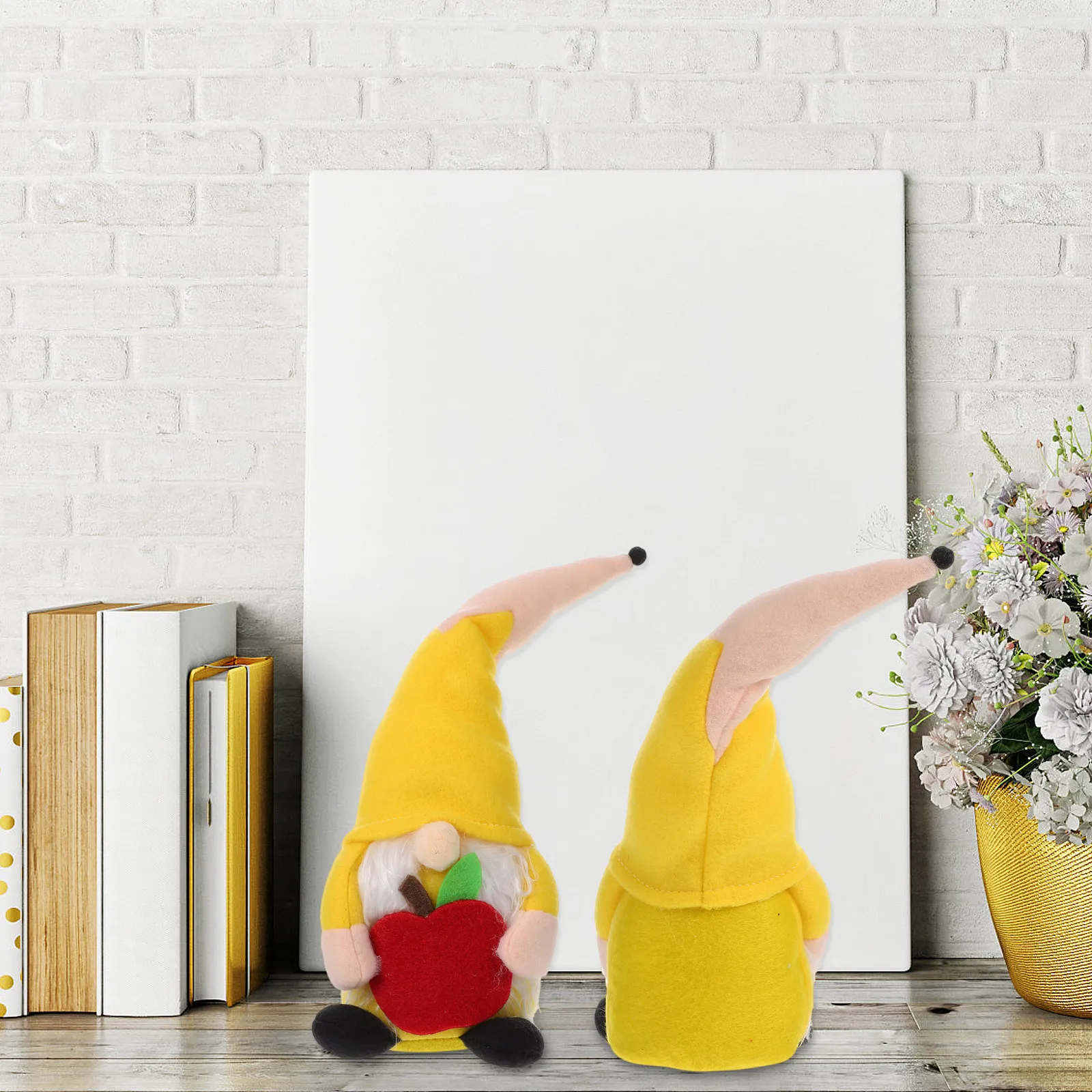 

1Pcs University Gnome Ornament Doctor Hat Inspired Faceless Pencil Design Back to School Decor Wall Window Desk Shelf Home Mood