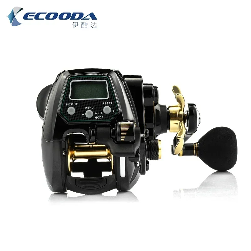 Ecooda EZH 3000/5000 Size Electric Fishing Reel Saltwater Big Drag Power Electric Hose Reel 12V DC Jigging Reel