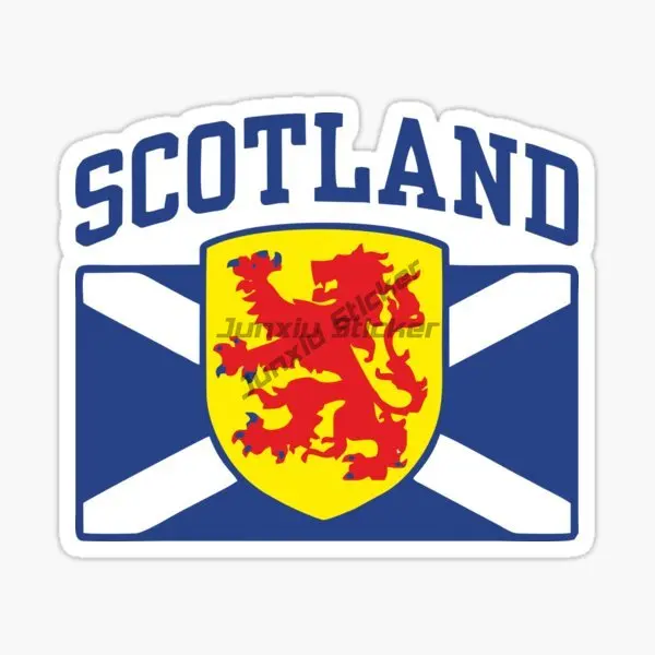 SCOTLAND National Flag and Emblem Car Sticker Laptop Truck Camper Wall Bicycle Vinyl Self-adhesive Waterproof Sunscreen Decals