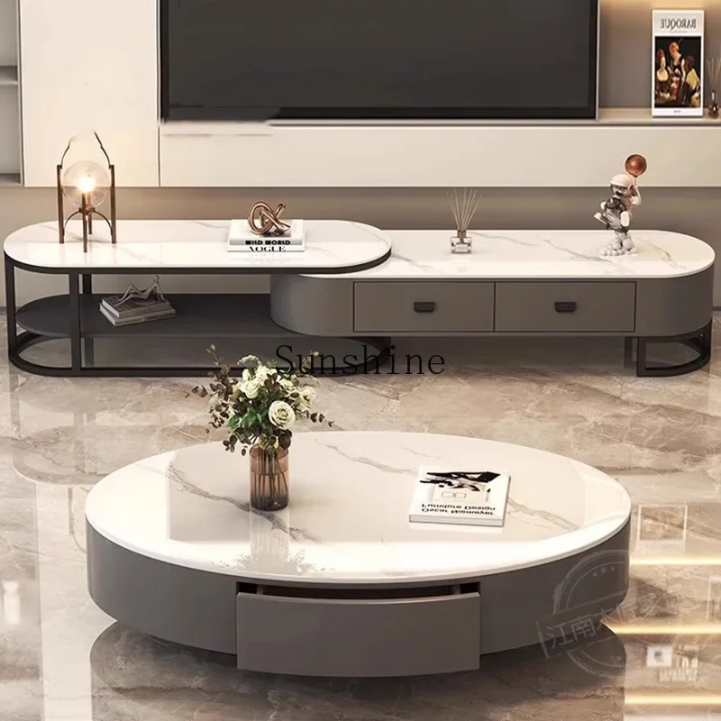 Mesas de centro de dormitorio nórdico, cajones de diseño moderno, mesa de centro redonda, Mueble Industrial de lujo, Entrada, Recibidor, muebles para el hogar