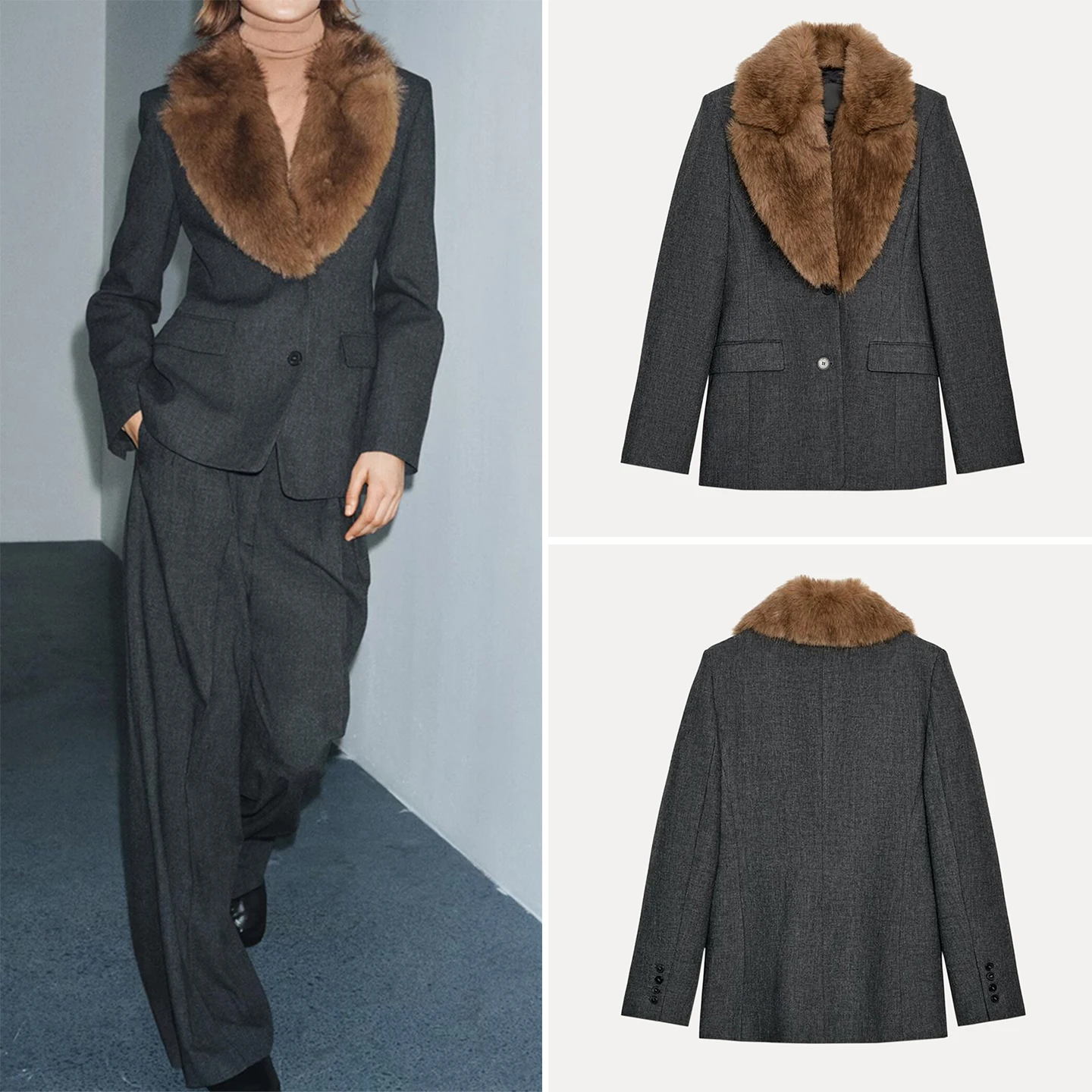 

Faionable Tailored Winter Women's Jaet 2025 Casual Sle Slim Fit Collar Stand up Personali Quali Ladies Coat