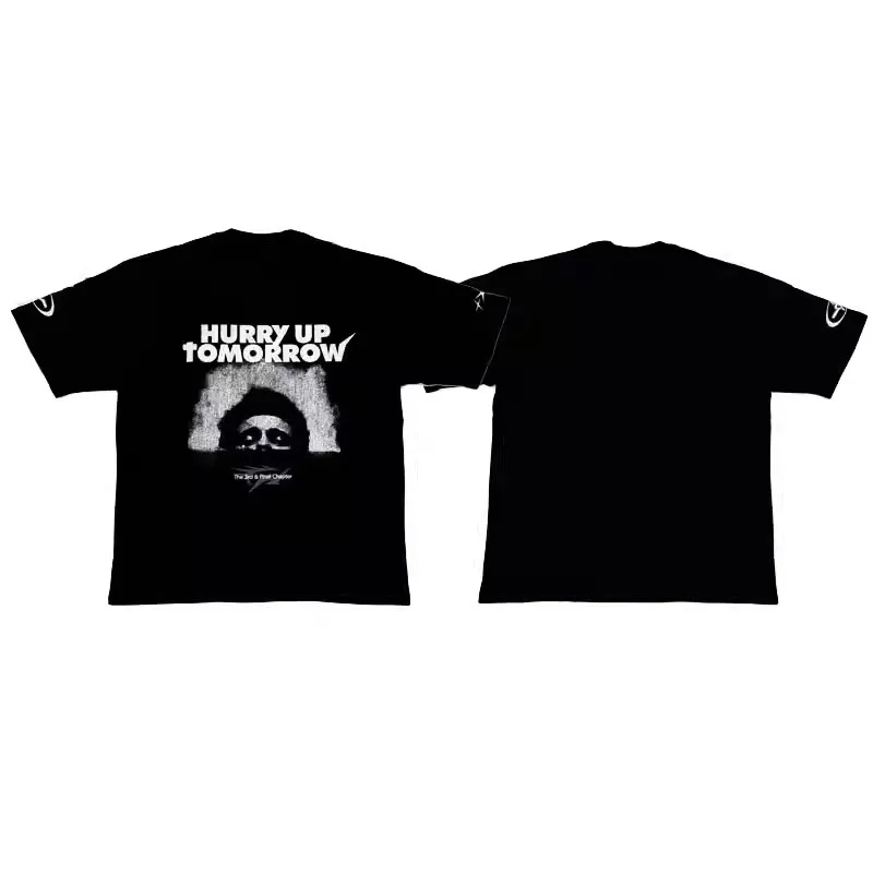 

Футболка с короткими рукавами Hurry up Tomorrow Pop Up, ограниченная серия, футболка Xo The Weeknd TX1415