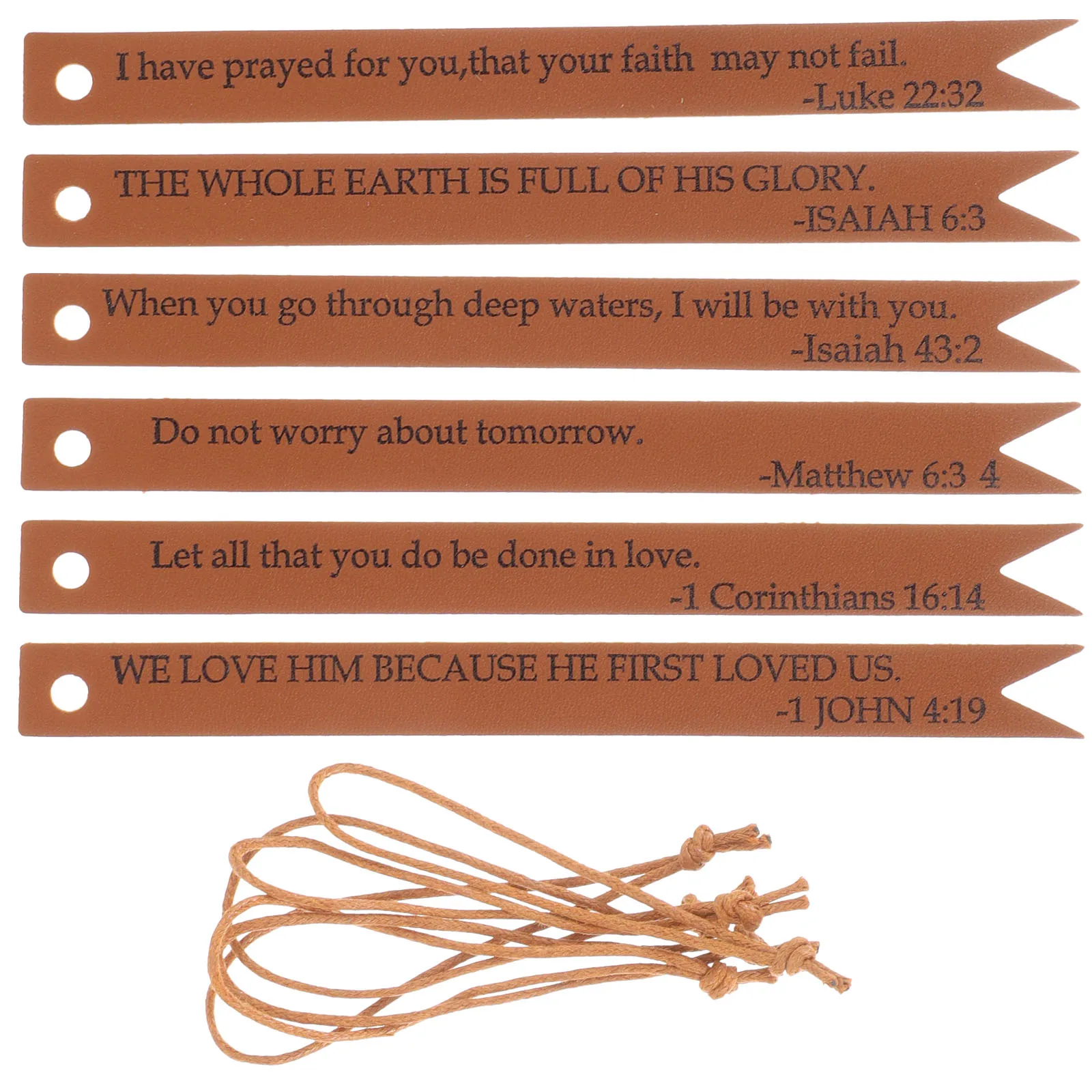 

6pcs Bookmarks Bible Study Cross Design Christian Bookmark Set Religious Book Markers for Women Men School