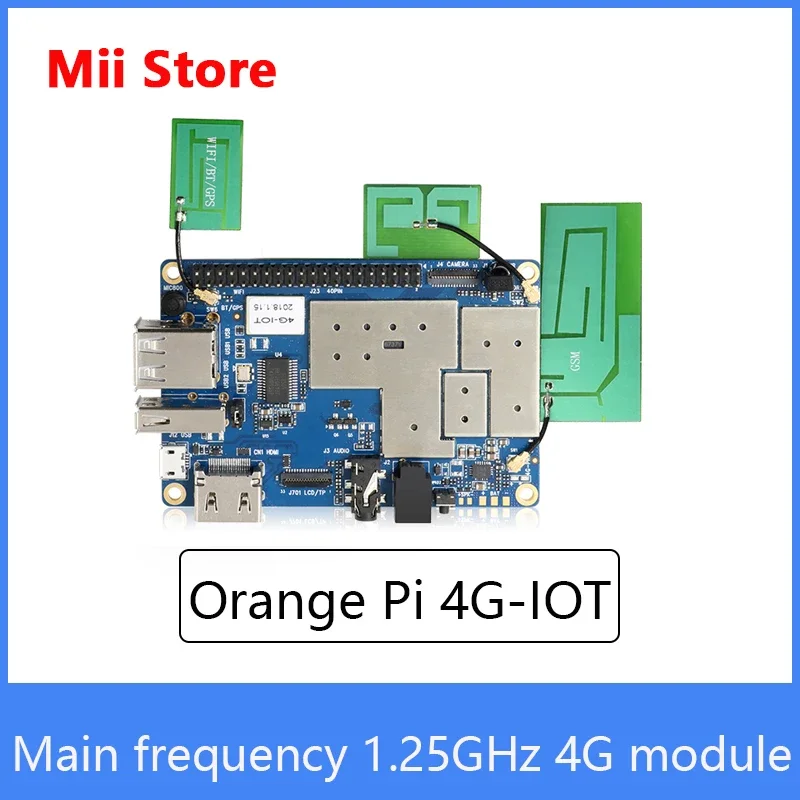 

Плата разработки Orange Pi 4G-IOT 1G Cortex-A53 8 ГБ Поддержка EMMC SIM-карты Bluetooth Android6.0 Одноплатная плата