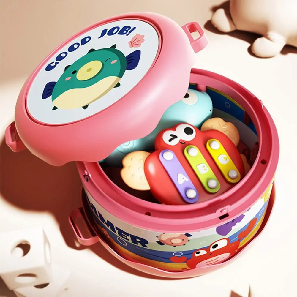 5個入り早期教育ウエストドラムセット0-12ヶ月5個セットおもちゃ楽器赤ちゃん知能玩具音楽啓蒙