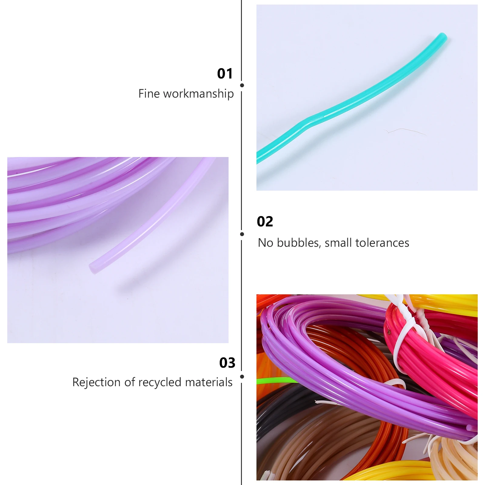 30 قطعة 30 ألوان 5 متر خيوط للطباعة ثلاثية الأبعاد عبوات أقلام صلابة عالية صفر فقاعات السلس لامعة يطبع لوازم الطباعة ثلاثية الأبعاد #5