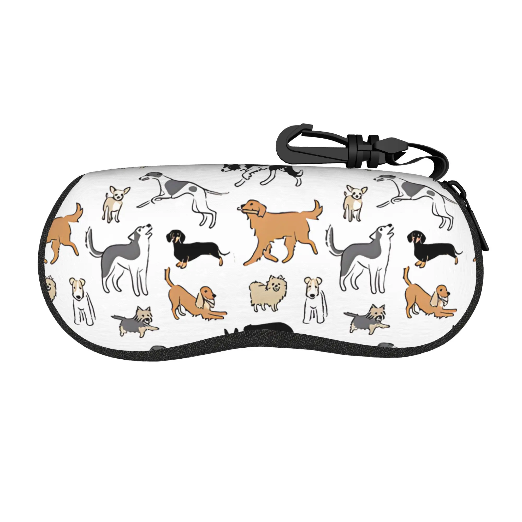 Cartoon Border Collie puppy dog Glasses Case Gifts For Girl  Accessories  Eyewear Storage Box Cartoon Sunglasses Box